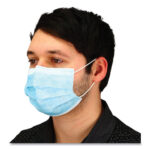 Impact Malt By Impact Three-Ply Face Mask with Ear Loops, 50 Box, 40 BoxesCarton (IMPMFB3EL2K)