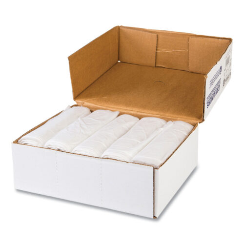 Inteplast Group High-Density Commercial Can Liner Value Pack, 55 gal, 11 mic, 36 x 58, Clear, Interleaved Roll, 25 BagsRoll, 8 RollsCT (IBSVALH3660N12)