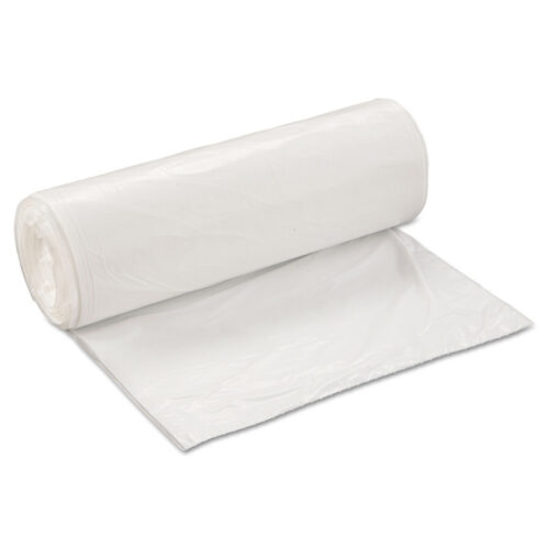 Inteplast Group Low-Density Commercial Can Liners, 60 gal, 0.7 mil, 38 x 58, White, Interleaved Roll, 25 BagsRoll, 4 RollsCarton (IBSSL3858XHW2)