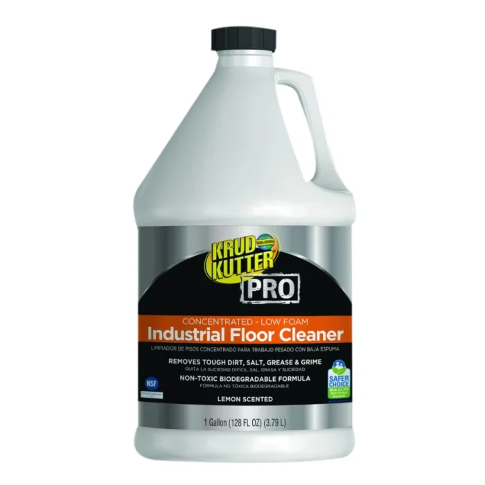 KRUD KUTTER PRO Concentrated Low Foam Industrial Floor Cleaner, Lemon Scent, 1 gal Bottle, 4Carton (RST382263)