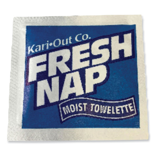 Kari-Out Fresh Nap Moist Towelettes, Individually Wrapped, 7 x 5, Citrus Scent, 1,000Carton (KOT6700305)