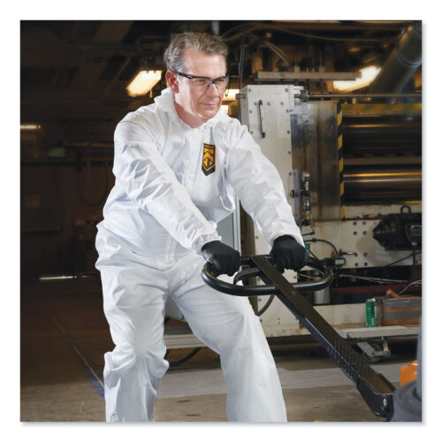 KleenGuard A20 Breathable Particle Protection Coveralls, Zip Closure, 3X-Large, White (KCC49116)