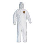 KleenGuard A20 Elastic Back, Cuff and Ankles Hooded Coveralls, 4X-Large, White, 20Carton (KCC49117)