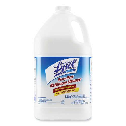 LYSOL Brand Disinfectant Heavy-Duty Bathroom Cleaner Concentrate, 1 gal Bottle, 4Carton (RAC94201CT)