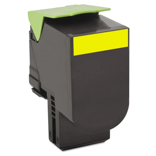 Lexmark 80C10Y0 Return Program Toner, 1,000 Page-Yield, Yellow (LEX80C10Y0)