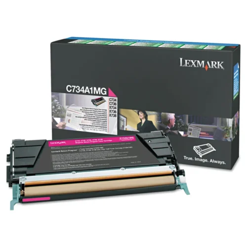 Lexmark X746A1MG Return Program Toner, 7,000 Page-Yield, Magenta (LEXX746A1MG)