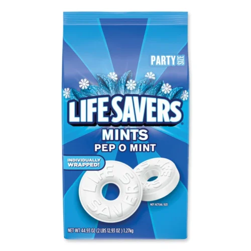 LifeSavers Hard Candy Mints, Pep-O-Mint, 44.93 oz Bag (LFS27625)
