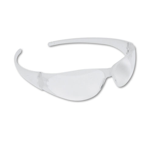 MCR Safety Checkmate Wraparound Safety Glasses, CLR Polycarb Frame, Uncoated CLR Lens, 12Box (CRWCK100)