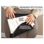 Master Caster The ComfortMakers Deluxe Lumbar Support Cushion, Memory Foam, 12.5 x 2.5 x 7.5, Black (MAS92061)