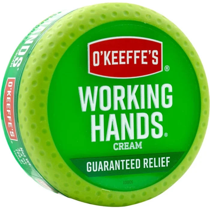 O'Keeffe's Working Hands Cream, 3.4 oz Jar, Unscented (GORK0350007)