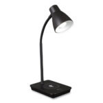 OttLite Wellness Series Infuse LED Desk Lamp with Wireless and USB Charging, 15.5 High, Black (OTTCSA26KUQSHPR)