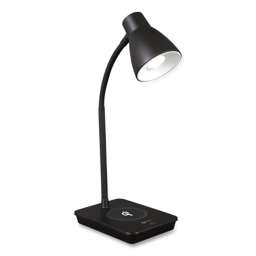 OttLite Wellness Series Infuse LED Desk Lamp with Wireless and USB Charging, 15.5 High, Black (OTTCSA26KUQSHPR)