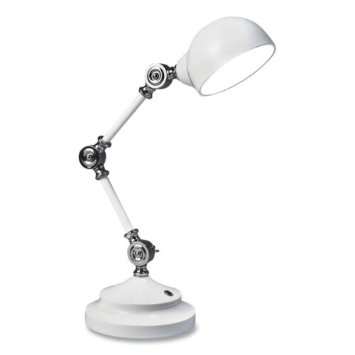 OttLite Wellness Series Revive LED Desk Lamp, 15.5 High, White (OTTF1485009SHPR)
