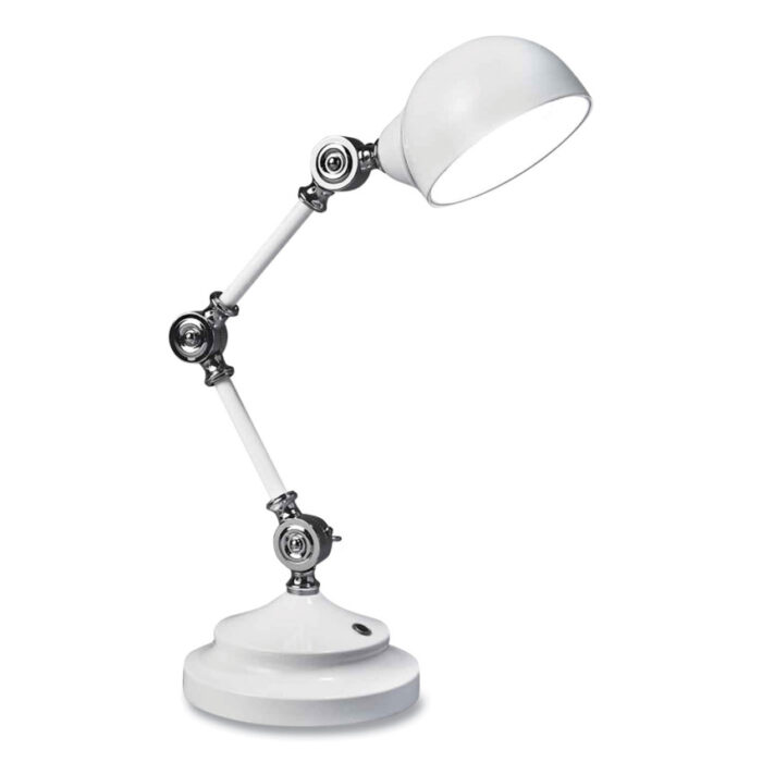 OttLite Wellness Series Revive LED Desk Lamp, 15.5 High, White (OTTF1485009SHPR)
