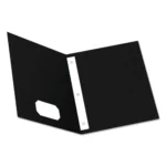 Oxford Twin-Pocket Folders with 3 Fasteners, 0.5 Capacity, 11 x 8.5, Black 25Box (OXF57706)