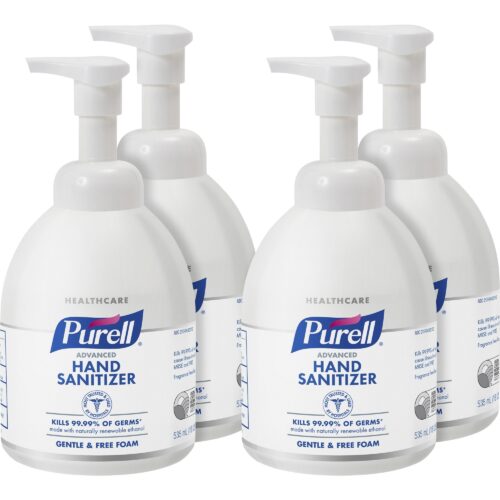 PURELL Advanced Green Certified Instant Hand Sanitizer Foam, 535 ml Bottle, Unscented, 4Carton (GOJ579104CT)