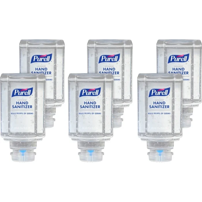 PURELL Advanced Hand Sanitizer Gel, For ES1, 450 mL Refill, Clean Scent, 6Carton (GOJ445006CT)