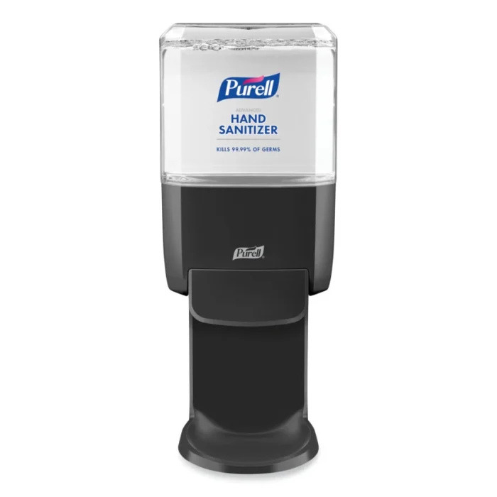 PURELL Push-Style Hand Sanitizer Dispenser, 1,200 mL, 5.25 x 8.56 x 12.13, Graphite (GOJ502401)