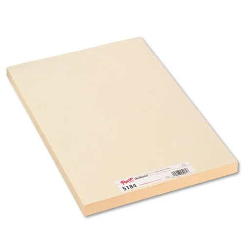 Pacon Medium Weight Tagboard, 12 x 18, Manila, 100Pack (PAC5184)
