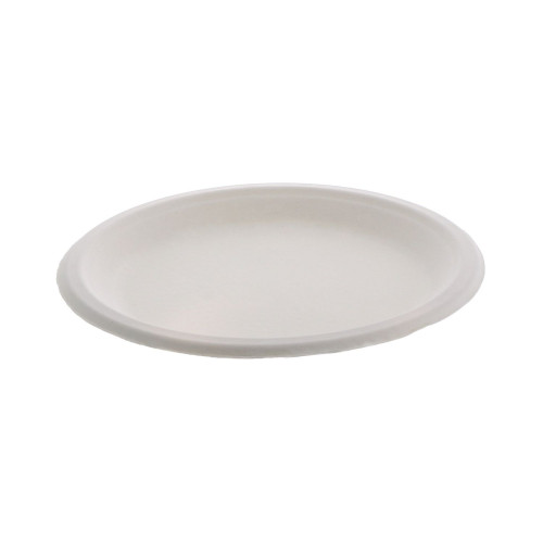 Pactiv Evergreen EarthChoice PFAS Free Compostable Dinnerware, Plate, 9 dia, Natural, 500Carton (PCTYMC50009PFFR)