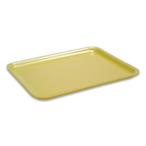 Pactiv Evergreen Supermarket Tray, #17S, 8.4 x 4.5 x 0.7, Yellow, Foam, 1,000Carton (PCT51P317S)