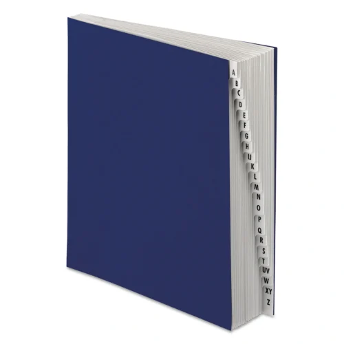 Pendaflex Expanding Desk File, 20 Dividers, Alpha Index, Letter Size, Dark Blue Cover (PFXDDF3OX)