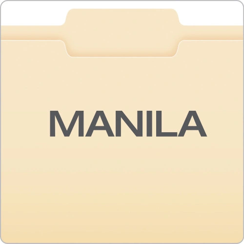 Pendaflex Manila File Folders, 13-Cut Tabs Center Position, Letter Size, 0.75 Expansion, Manila, 100Box (PFX752132)