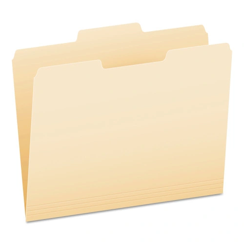 Pendaflex Manila File Folders, 13-Cut Tabs Center Position, Letter Size, 0.75 Expansion, Manila, 100Box (PFX752132)