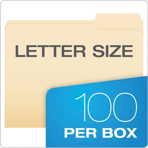 Pendaflex Manila File Folders, 13-Cut Tabs Right Position, Letter Size, 0.75 Expansion, Manila, 100Box (PFX752133) (5)