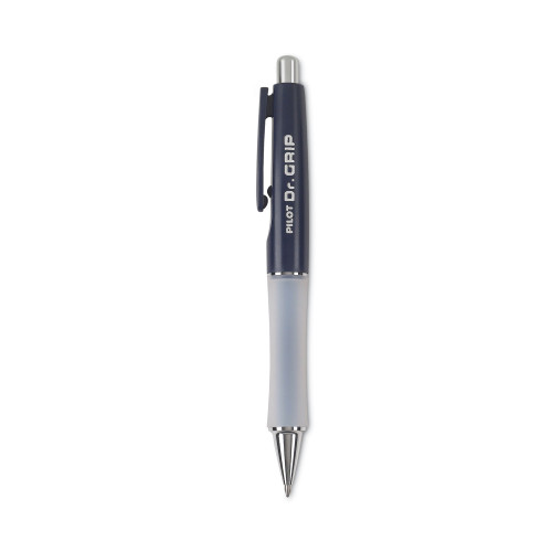 Pilot Dr. Grip Ballpoint Pen, Retractable, Medium 1 mm, Blue Ink, Navy Barrel (PIL36101)