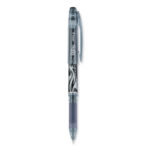 Pilot FriXion Point Erasable Gel Pen, Stick, Extra-Fine 0.5 mm, Black Ink, BlackSilverSmoke Barrel (PIL31573)