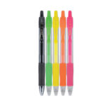 Pilot G2 Neon Gel Pen, Retractable, Fine 0.7 mm, Assorted Neon Ink and Barrel Colors, 5Pack (PIL14174)
