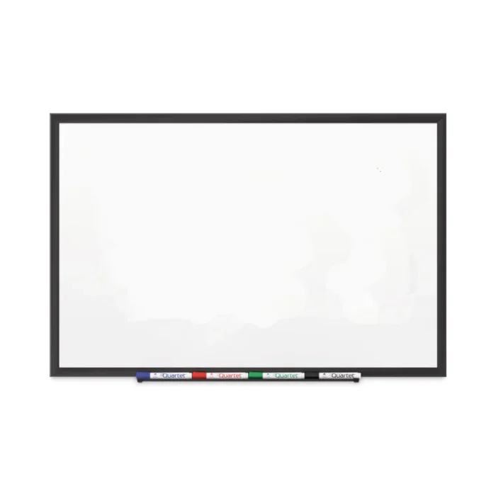 Quartet Classic Series Porcelain Magnetic Dry Erase Board, 36 x 24, White Surface, Black Aluminum Frame (QRT2543B)