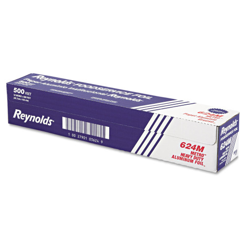 Reynolds Wrap Metro Aluminum Foil Roll, Heavy Duty Gauge, 18 x 500 ft (RFP624M)