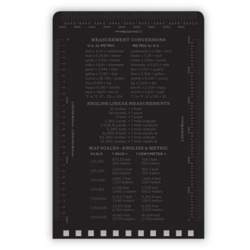 Rite in the Rain All-Weather Wire-O Notepad, Universal Narrow Rule and Quadrille Rule, Black Cover, 50 White 3 x 5 Sheets (RIR735)