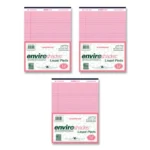 Roaring Spring Enviroshades Legal Notepads, 50 Pink 8.5 x 11.75 Sheets, 72 NotepadsCarton (ROA74150CS)
