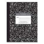 Roaring Spring Hardcover Composition Book, MedCollege Rule, Black Marble Cover, (80) 10.25 x 7.88 Sheets, 24Carton (ROA77461CS)