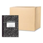 Roaring Spring Hardcover Composition Book, MedCollege Rule, Black Marble Cover, (80) 10.25 x 7.88 Sheets, 24Carton (ROA77461CS)