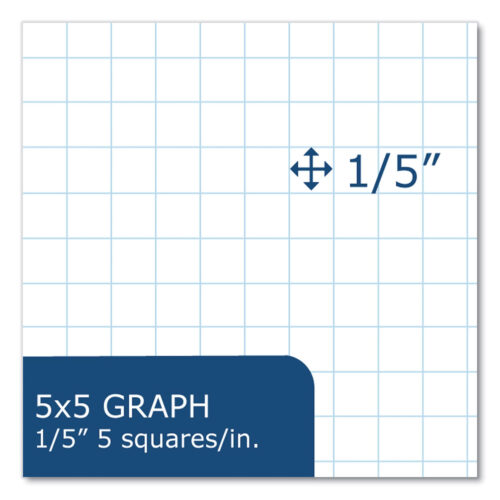 Roaring Spring Lab and Science Notebook, Quadrille Rule (5 sq in), Green Marble Cover, (60) 10.13 x 7.88 Sheets, 24Carton (ROA77108CS)