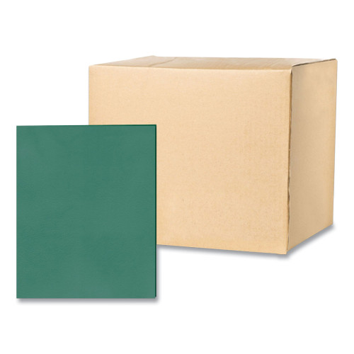 Roaring Spring Pocket Folder, 0.5 Capacity, 11 x 8.5, Green, 25Box, 10 BoxesCarton (ROA50122CS)