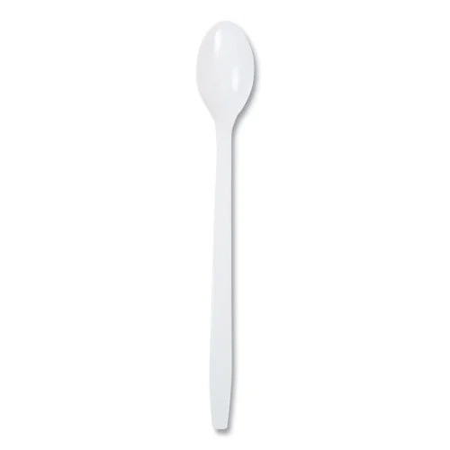 Royal Polypropylene Cutlery, Soda Spoon, 7.87, White, 1,000Carton (RPPP2303W)