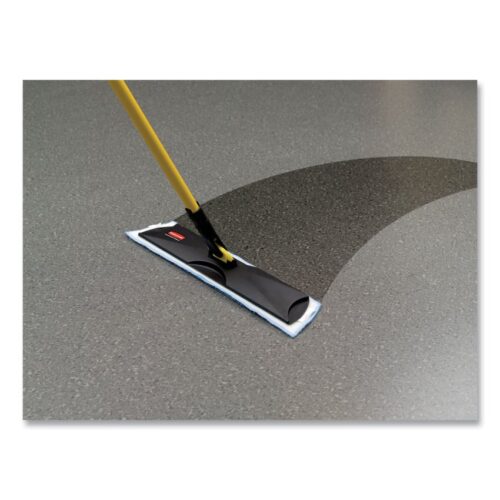 Rubbermaid Commercial Economy Wet Mopping Pad, Microfiber, 18, Blue (RCPQ409BLUEA)