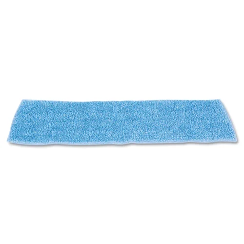 Rubbermaid Commercial Economy Wet Mopping Pad, Microfiber, 18, Blue (RCPQ409BLUEA)