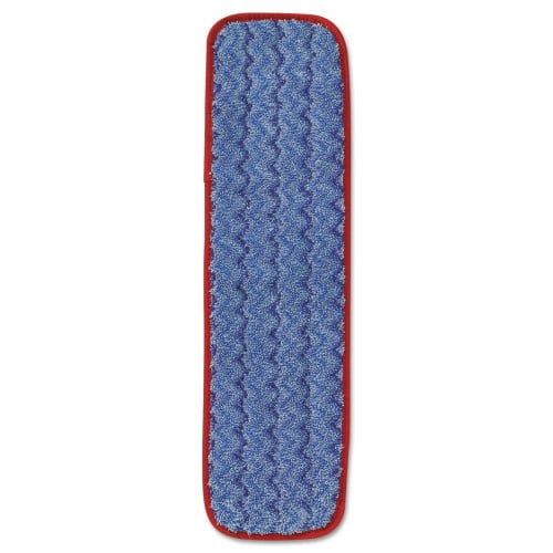 Rubbermaid Commercial Microfiber Wet Mopping Pad, 18.5 x 5.5 x 0.5, Red (RCPQ410RED)