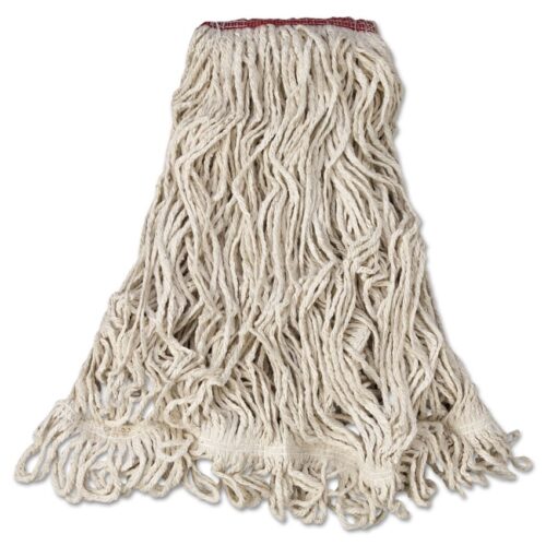 Rubbermaid Commercial Super Stitch Blend Mop Head, Large, CottonSynthetic, White, 6Carton (RCPD213WHI)