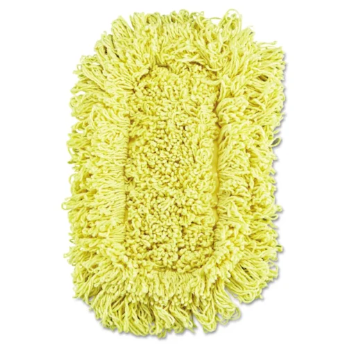 Rubbermaid Commercial Trapper Looped-End Dust Mop Head, 12 x 5, Yellow, 12Carton (RCPJ15112CT)