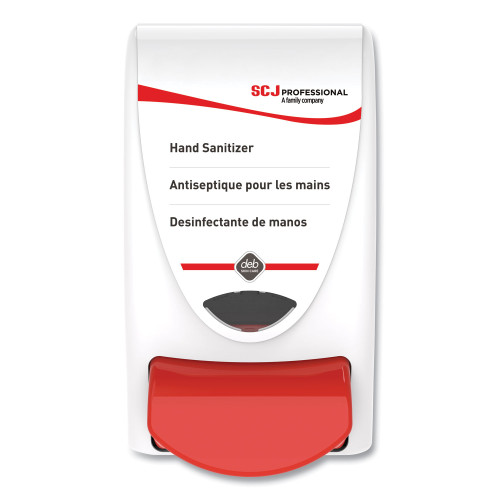 SC Johnson Professional Hand Sanitizer Dispenser, 1 Liter Capacity, 4.92 x 4.6 x 9.25, White (SJNSAN1LDSEA)