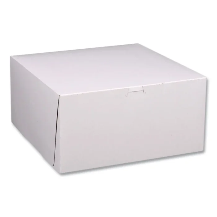 SCT White One-Piece Non-Window Bakery Boxes, Standard, 12 x 12 x 6, WhiteKraft, Paper, 50Bundle (SCH1589)