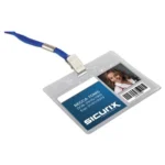 SICURIX Sicurix Vinyl Badge Holder, 4 x 3, Clear, 50Pack (BAU67830)