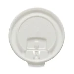 SOLO Lift Back and Lock Tab Cup Lids for Foam Cups, Fits 8 oz Cups, White, 2,000Carton (SCCDLX8R)